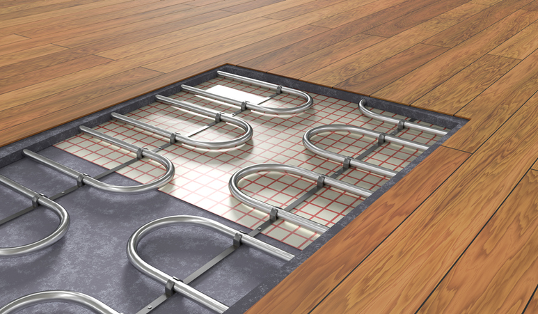 heating system underfloor heating under laminate flooring