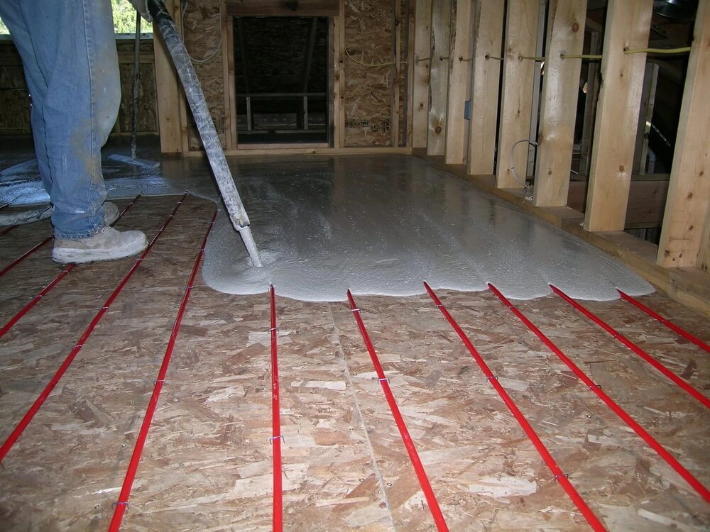 heated concrete flooring